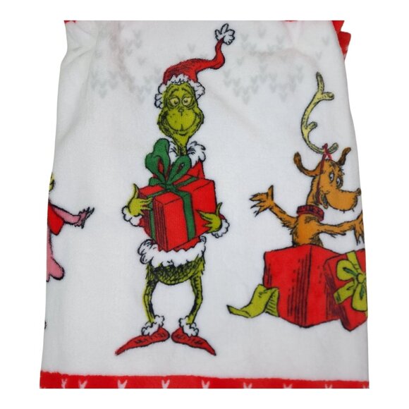 Dr. Seuss The Grinch Soft Plush Throw Blanket 50" X 70" Christmas Super Soft - Picture 2 of 9
